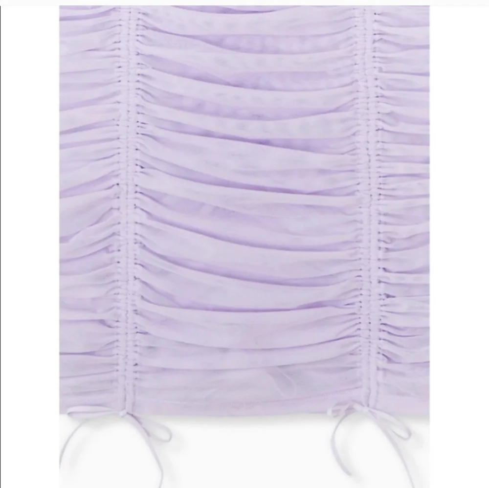 Torrid Purple Mesh Drawstring Chemise 3 3x 2x - Picture 4 of 8